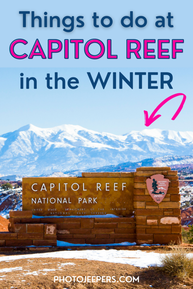 things to do at Capitol Reef in the winter