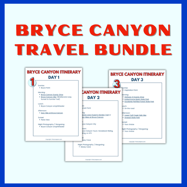 Bryce Canyon Travel Bundle
