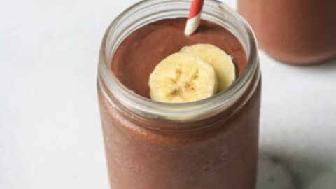 Image for Paleo Dark Chocolate Banana Protein Smoothie