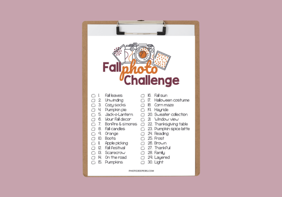 fall photo challenge