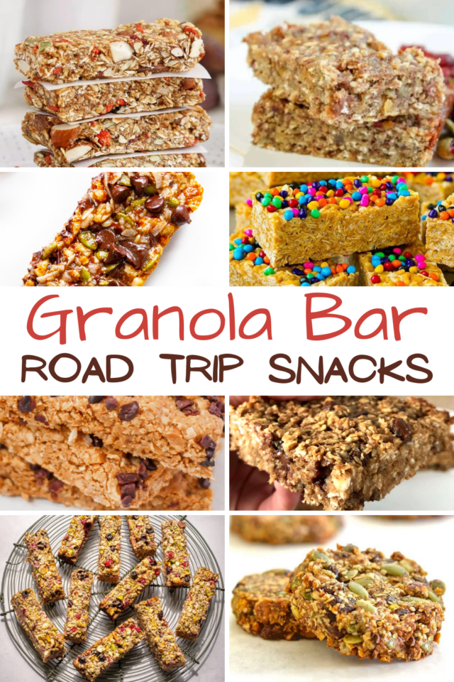 Granola bar road trip snacks