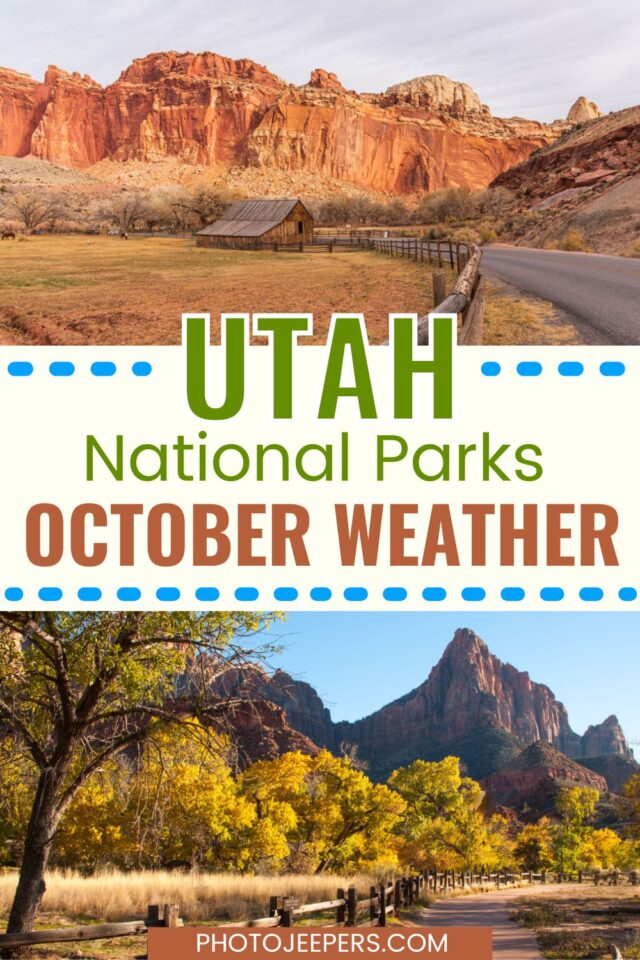 Utah National Parks October Weather