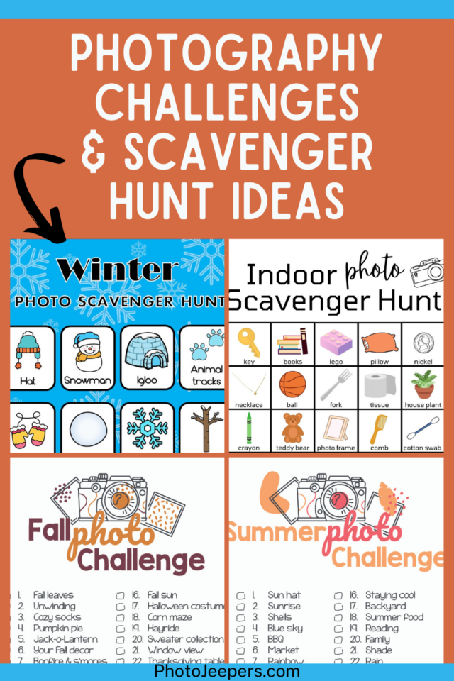 photography challenge and scavenger hunt ideas