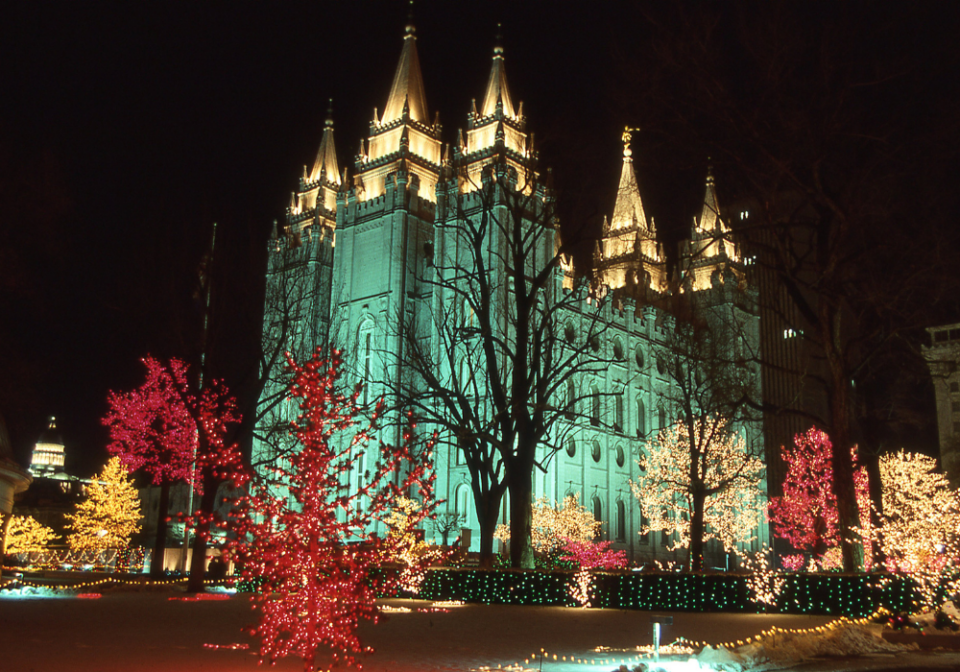 Temple Square Christmas lights