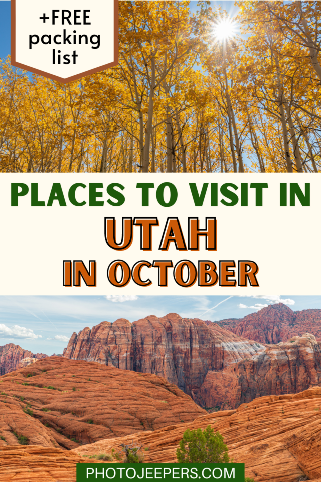 places to go in Utah in October