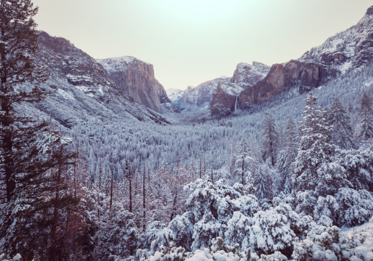 California National Parks in the Winter