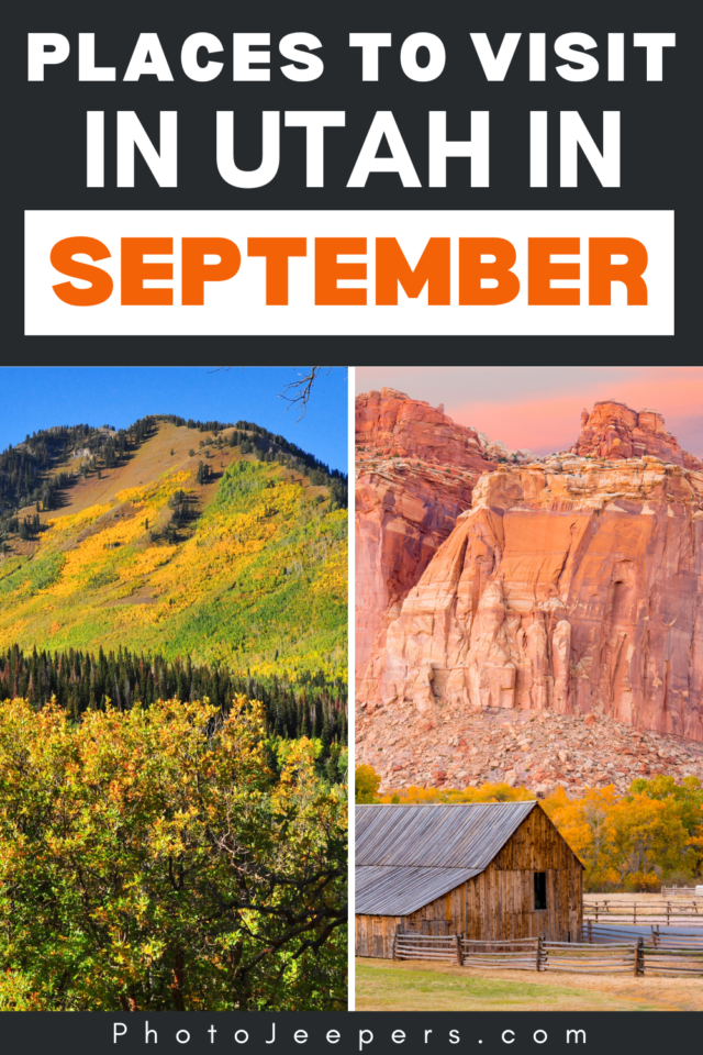 places to visit in Utah in September