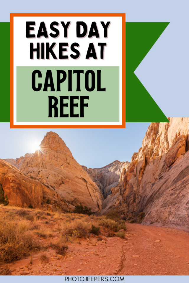 easy day hikes at Capitol Reef