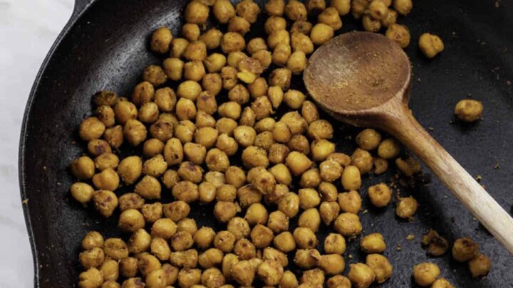 Image for Pan-Fried Chickpeas (quick roasted chickpeas)