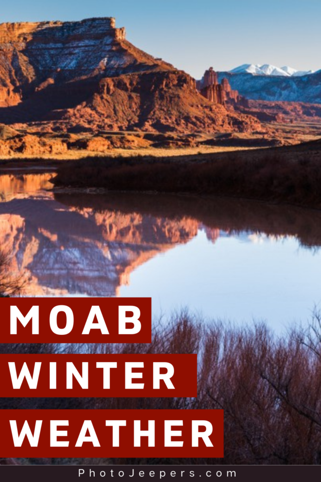 Moab weather in the winter