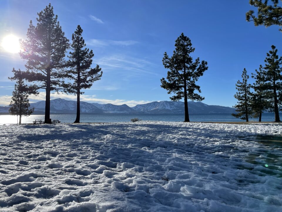 South Lake Tahoe in the winter