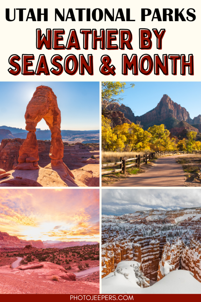 Utah National Parks weather by season and month