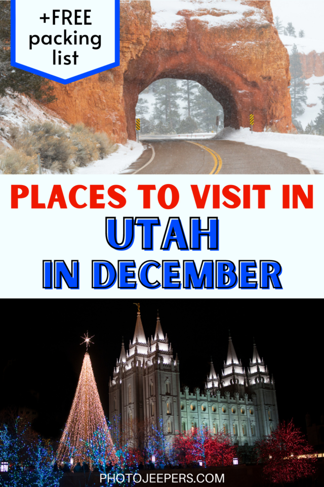 places to visit in Utah in December