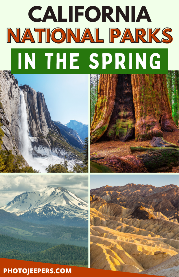 California National Parks in the spring