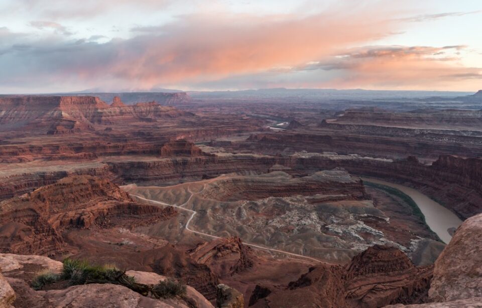 Dead Horse Point after sunset 