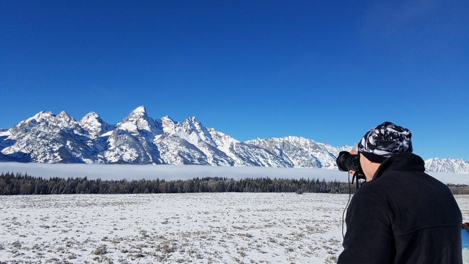 photographing Grand Teton in the winter