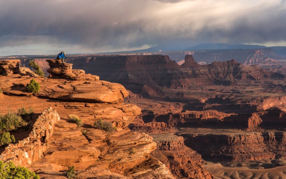 People watching sunset at Dead Horse Point