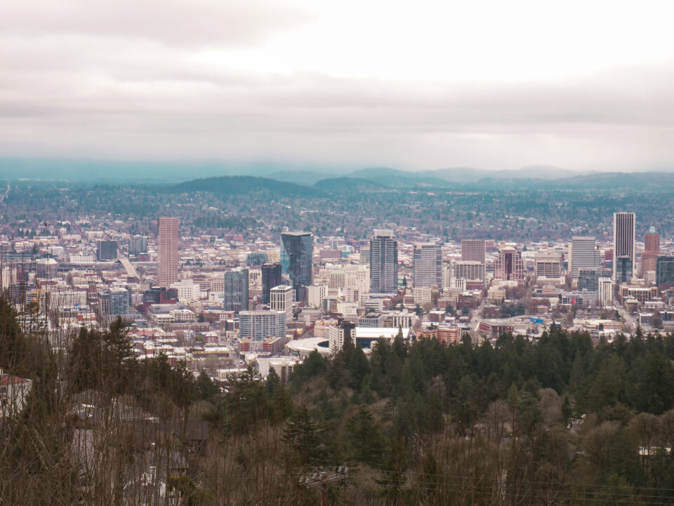 View of Portland from Pittock Mansion