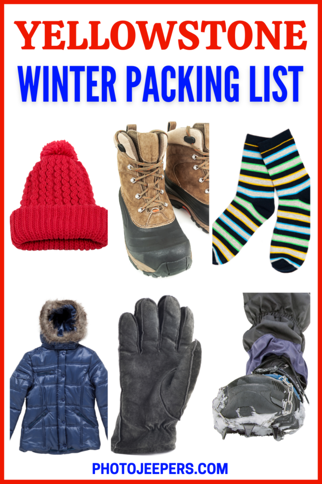 Yellowstone winter packing checklist