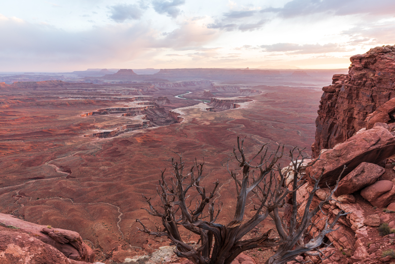 Canyonlands Green River Overlook at sunset