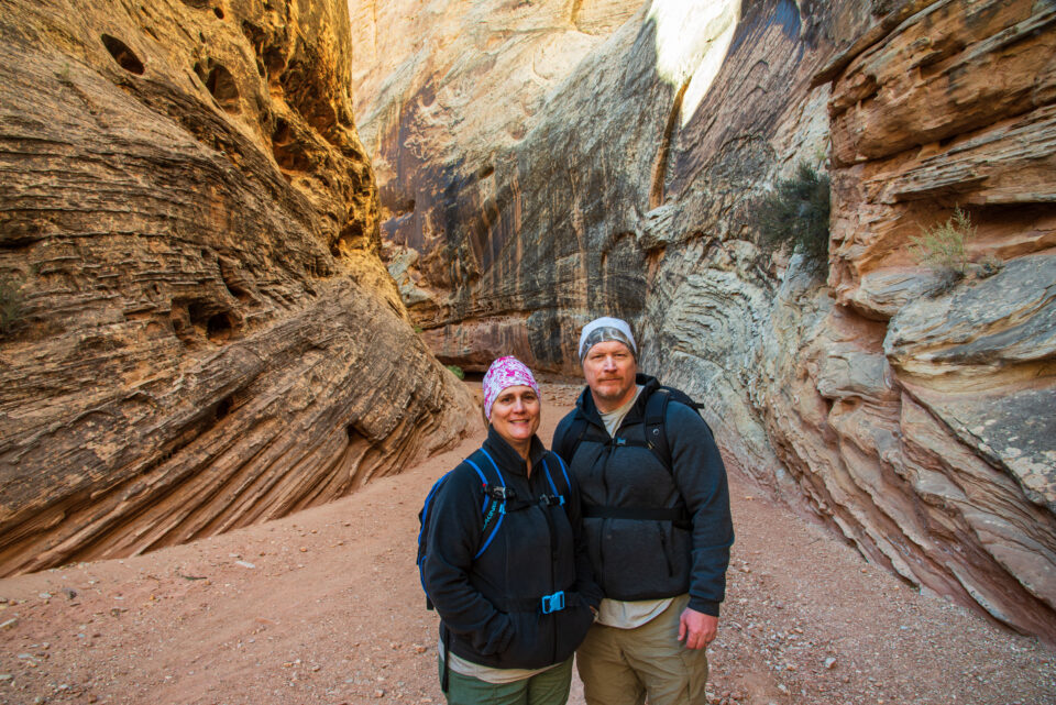 hiking at Capitol Reef in the spring