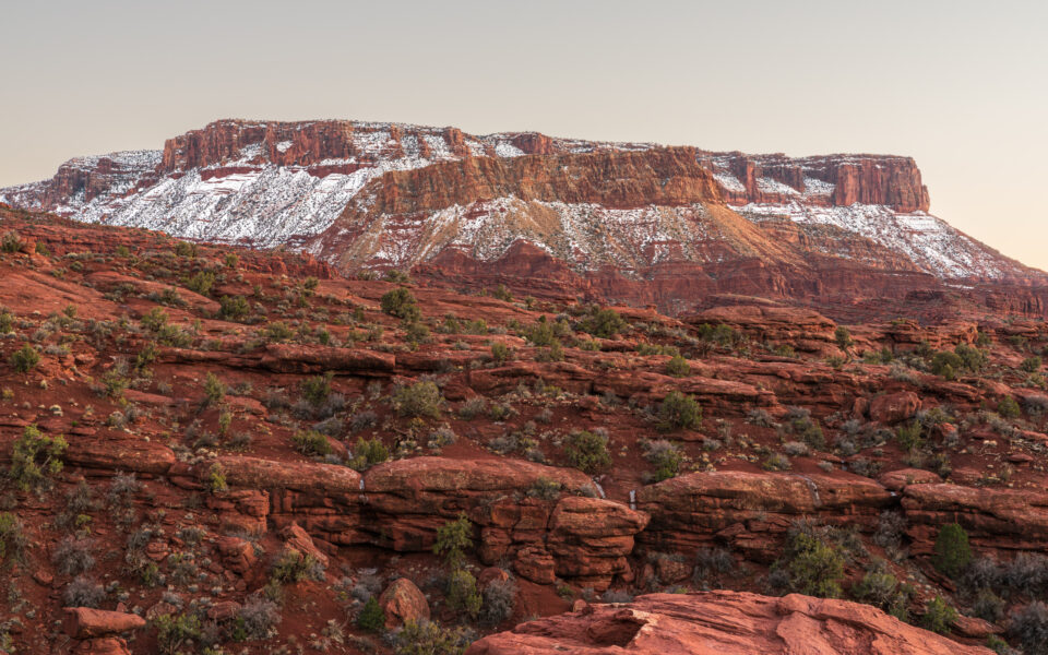 Canyonlands with snow