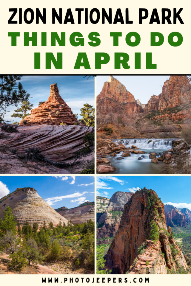 things to do at Zion in April