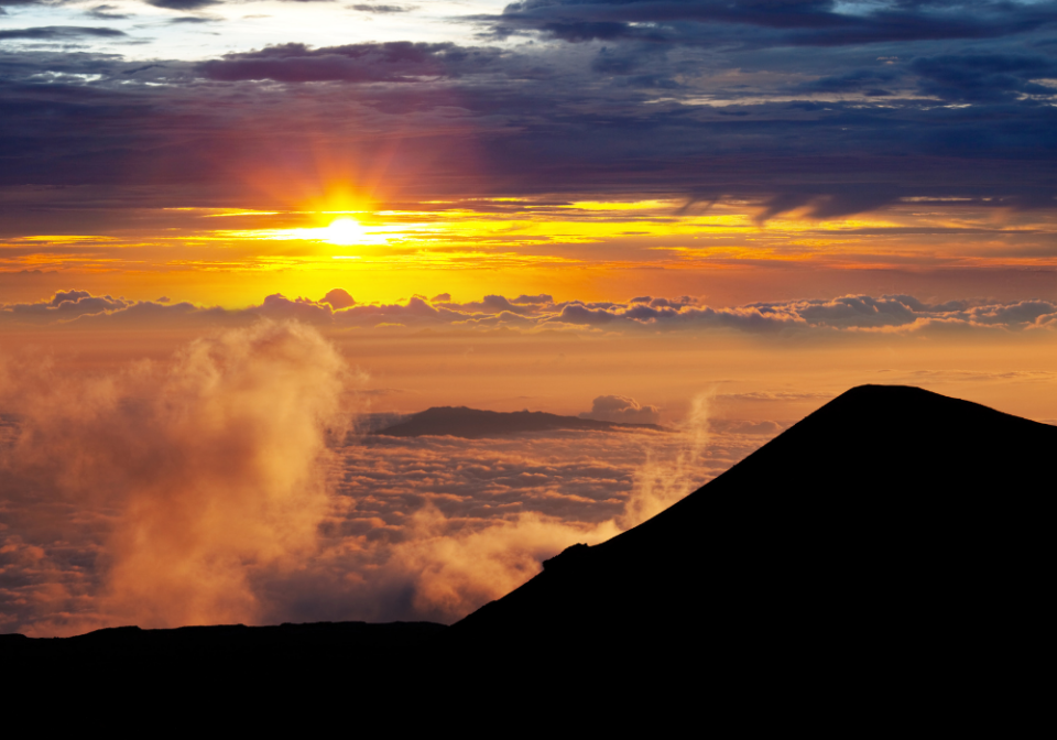 sunrise from the summit at Haleakala National Park