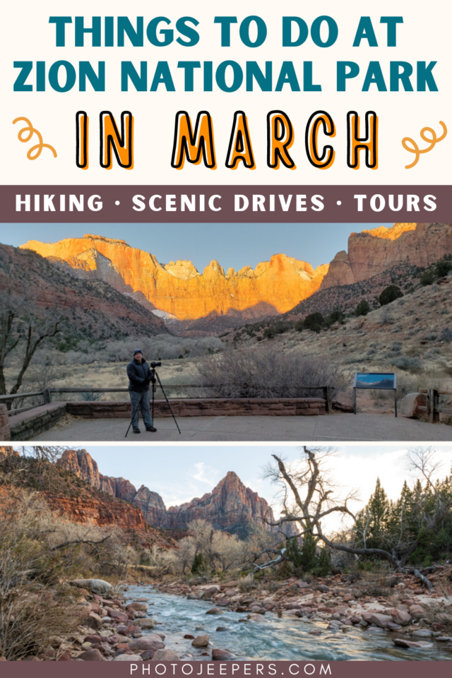 things to do at Zion in March