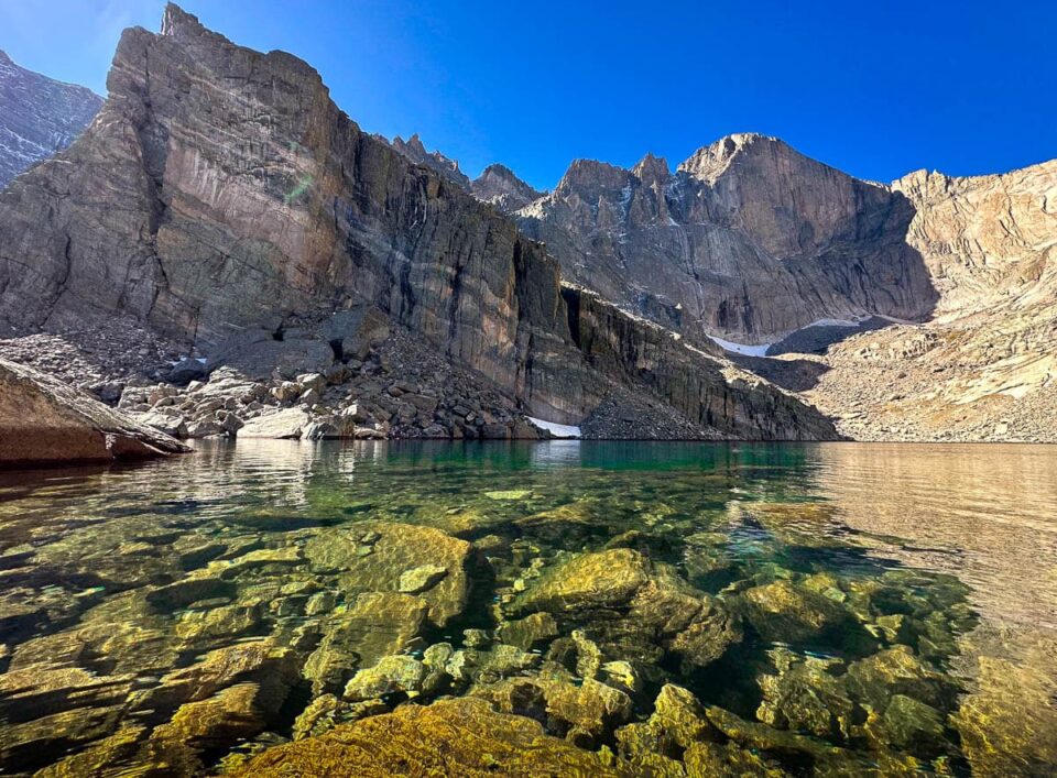 Chasm Lake in Rocky Mountain National Park